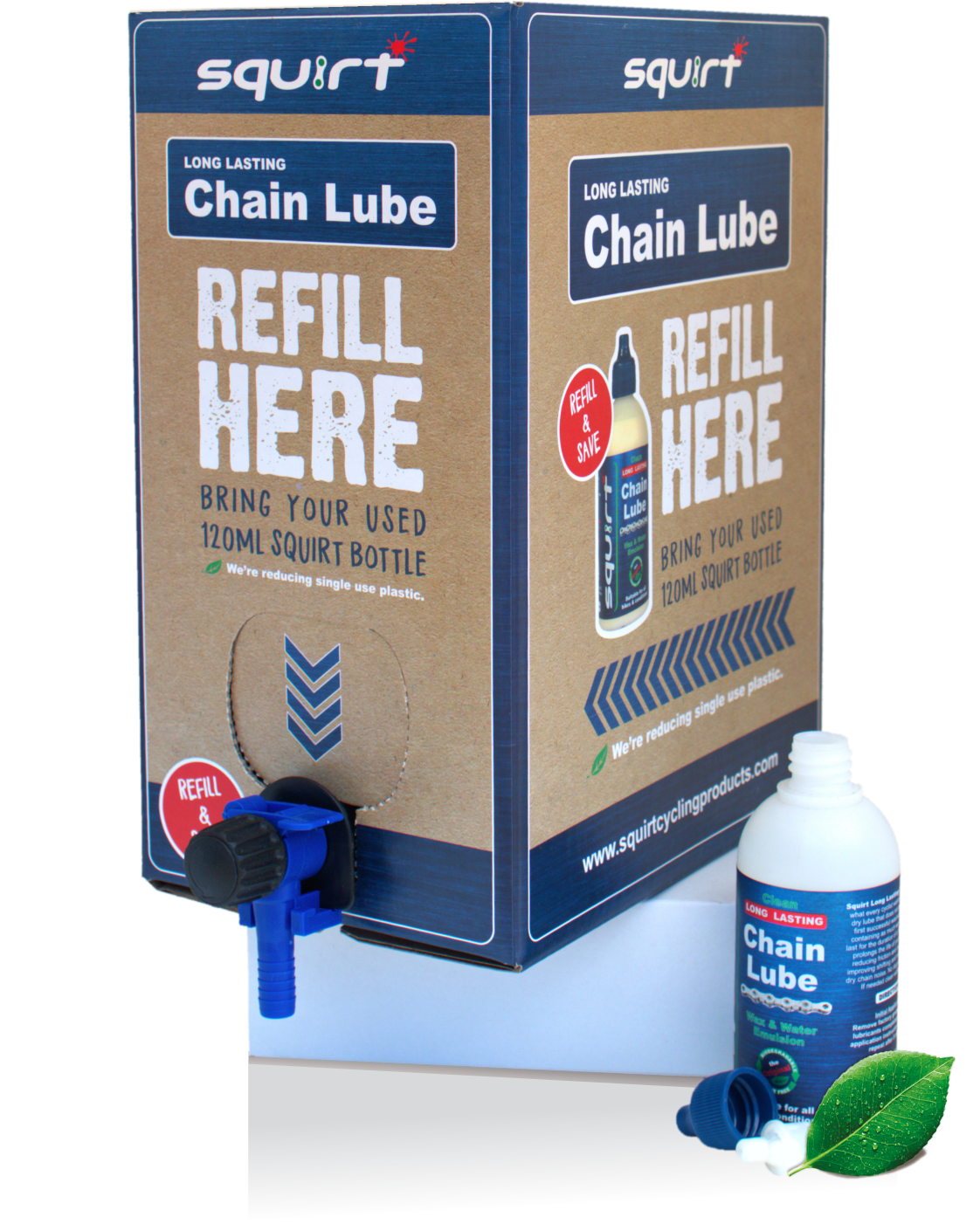 SQUIRT LONG LASTING CHAIN LUBE ECO-REFILL BOX